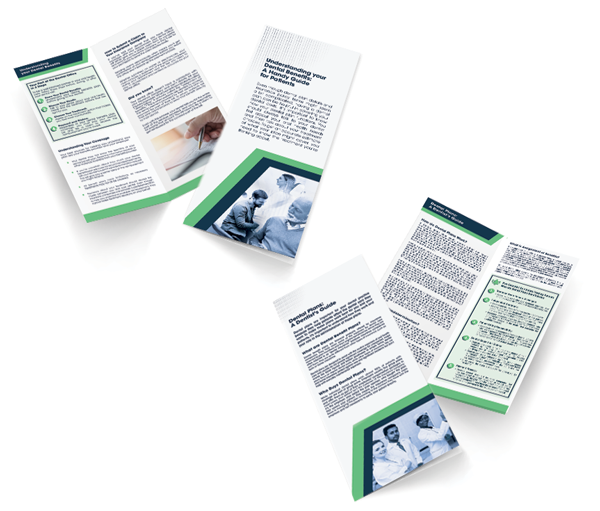 2 brochures side by side